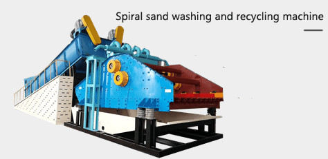 Spiral sand washing and recycling machine